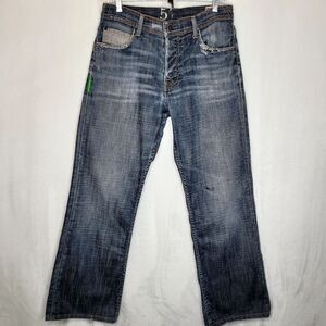 575 Denim Los Angeles Button Fly Distressed Jeans Size 33